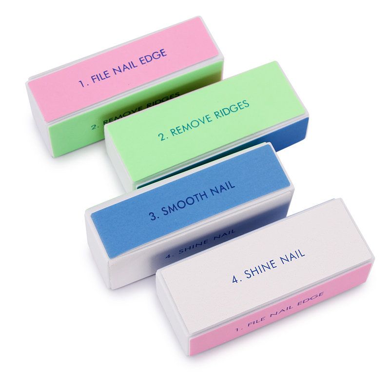 4 in 1 Nail Buffer File for Polishing and Filing, Multi Color