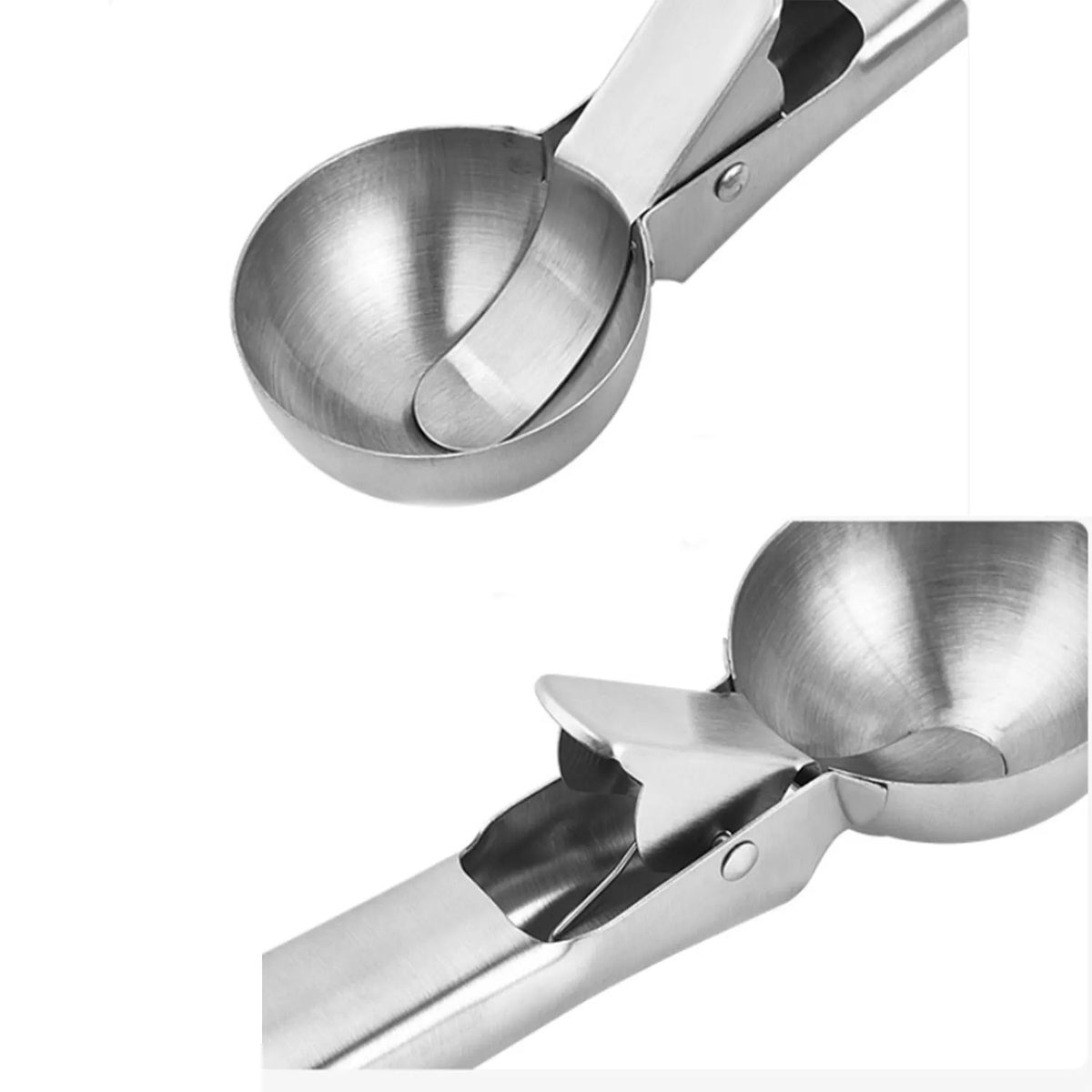 Silver Ice Cream Scoop with Ejector, Large