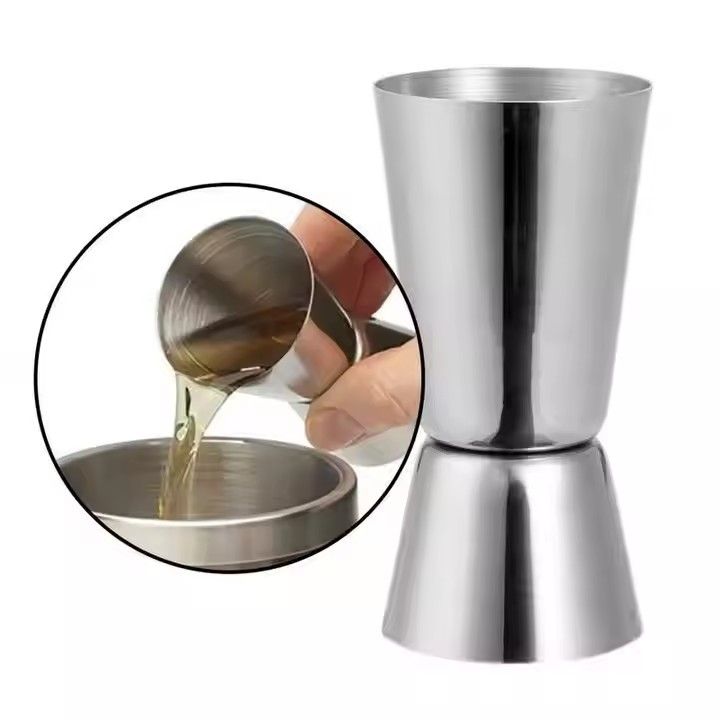 5 pcs Double Measuring Glass Cocktail Jigger, 30/60ml Black