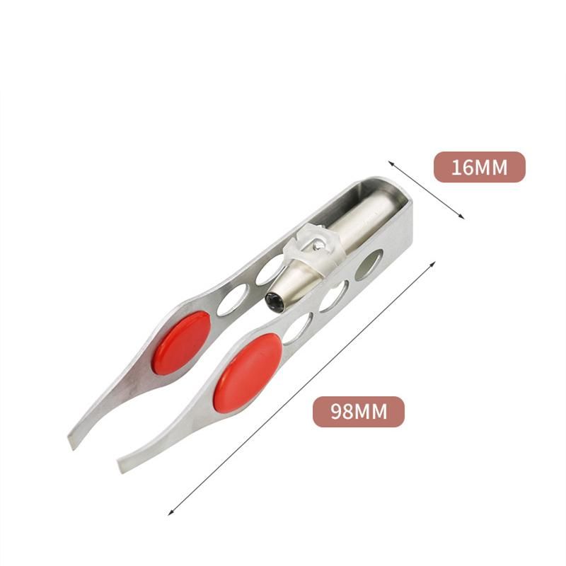 LED Light Tweezers, Silver