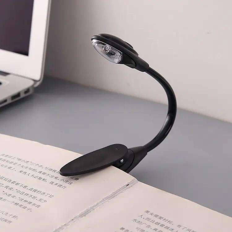 Book Lamp LED Reading Light with Clamp, Black