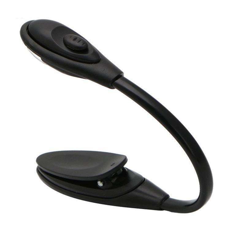 Book Lamp LED Reading Light with Clamp, Black