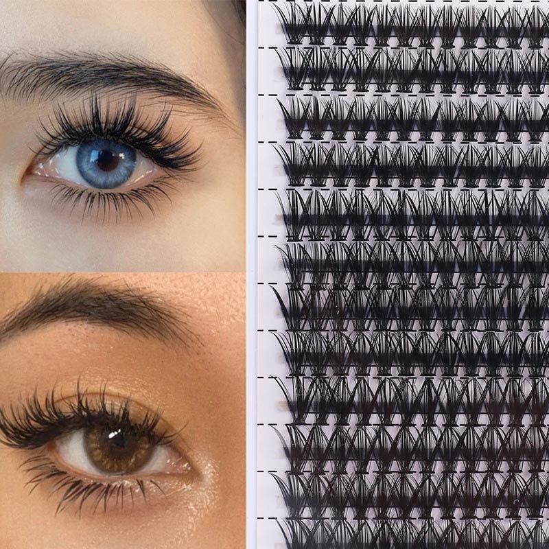 40p Individual False Eyelashes Natural Look Volume Lash, Black