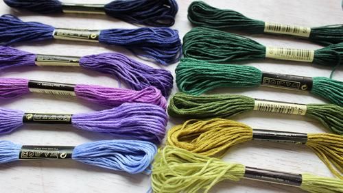 100pcs MultiColor Embroidery Thread Mouline Thread for Dolls