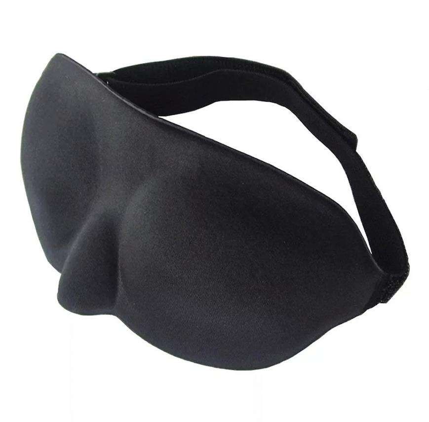2-Pack 3D Sleep Mask Eye Mask Blindfold, Black