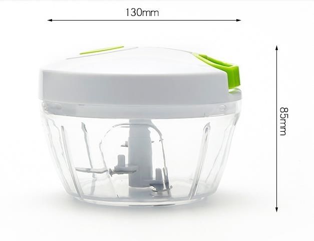 Onion Chopper 500 ml Manual Kitchen Helper, White