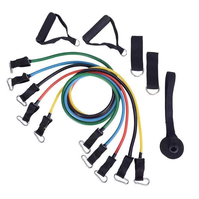 11-Piece Resistance Bands Set for Yoga and Rehab, MultiColor