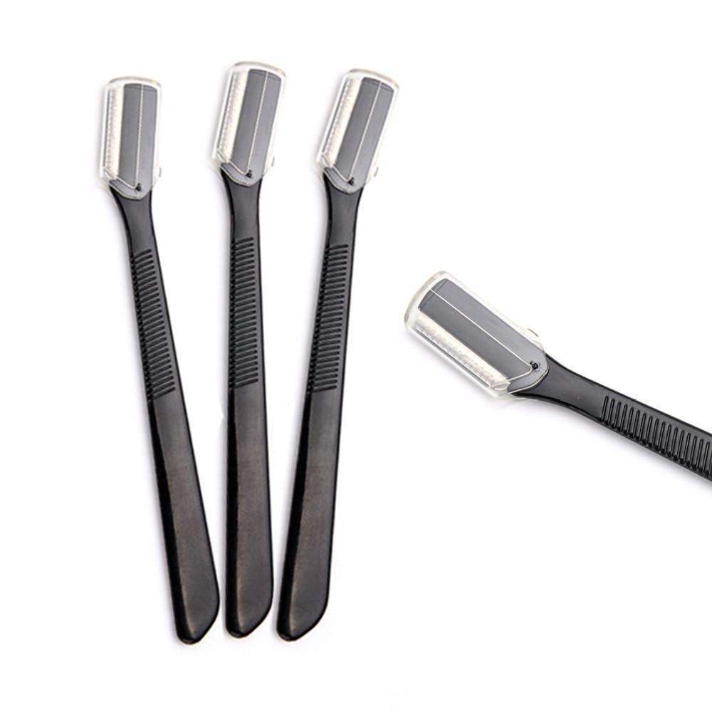 12 pcs Eyebrow Knives, Black
