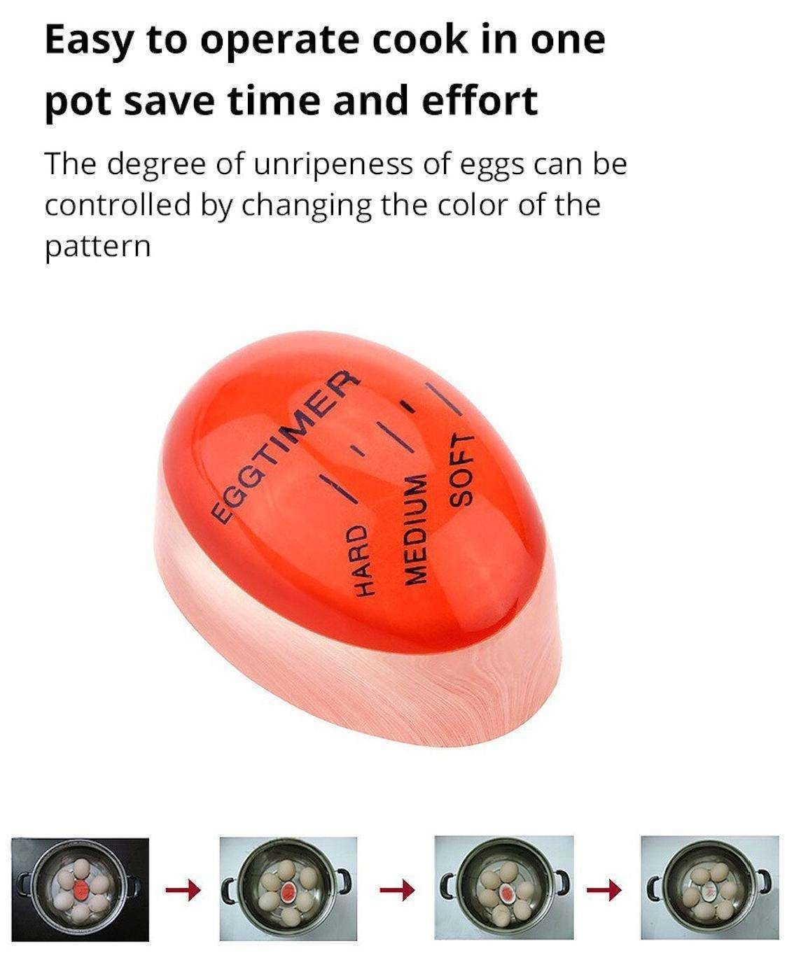 Red Egg Timer, perfect results every time