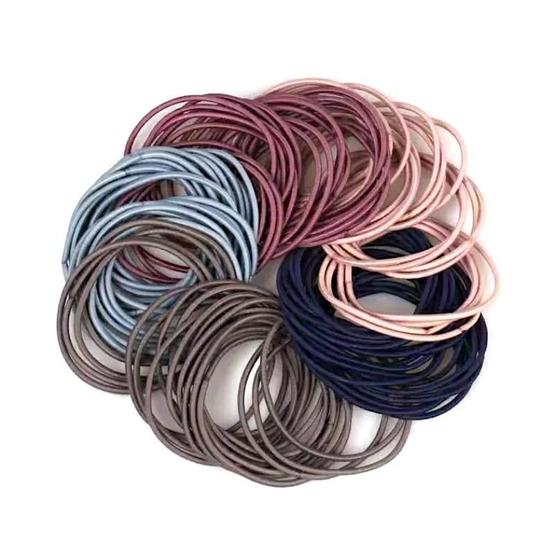 100pcs Hair Ties, MultiColor Hair Bands