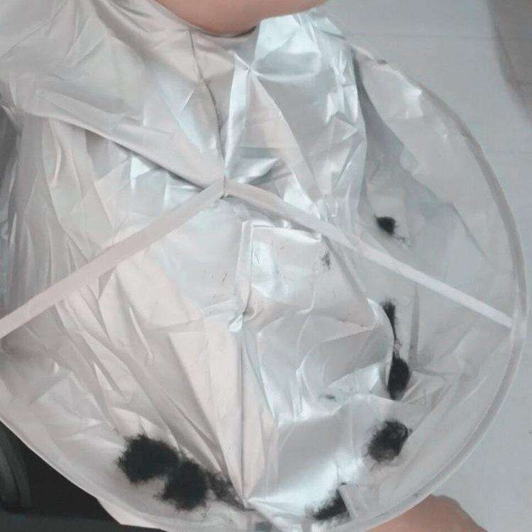 Hairdressing cape, cutting cape umbrella, silver