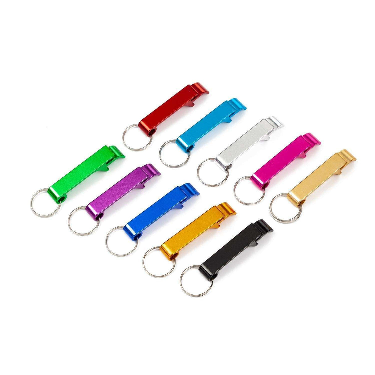 5-Pack Multi-Color Bottle Opener Cap Opener Can Opener Keychain