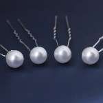20 Pcs Wedding Hairpins with Pearls in White