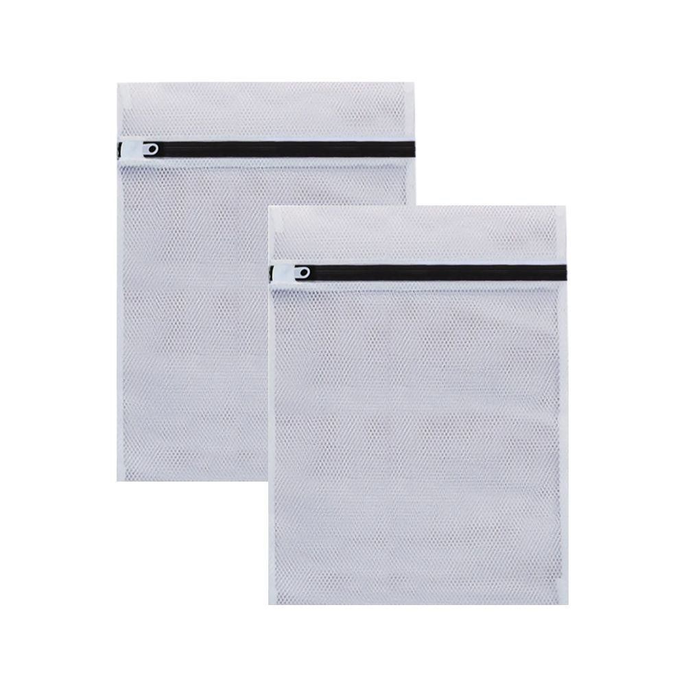 2pcs White Laundry Bags for Underwear, 40 x 50 cm
