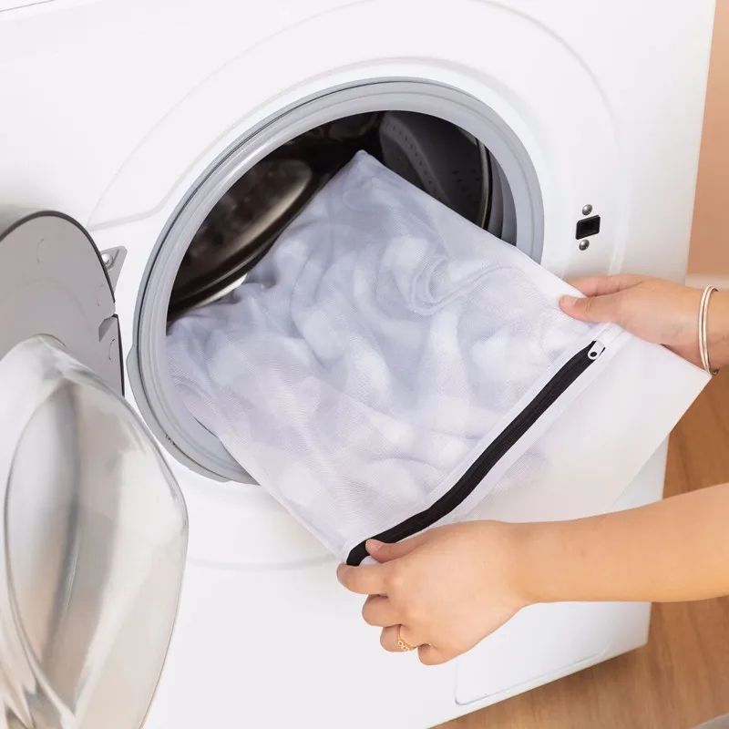 2pcs White Laundry Bags for Underwear, 40 x 50 cm