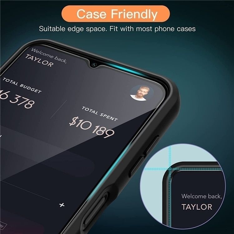 2pcs Tempered Glass Screen Protector for Samsung Galaxy A52S, Transparent