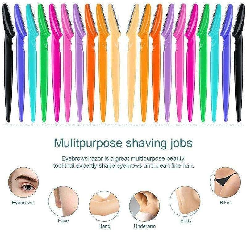 6-pack MultiColor Eyebrow Beard Knife Trimmer, 1.2mm