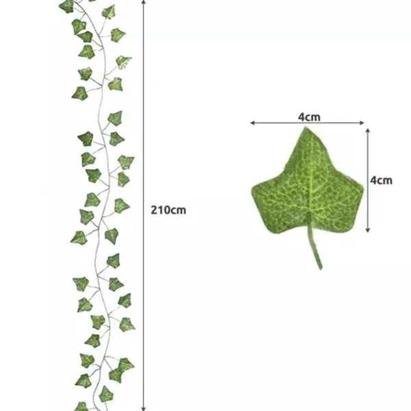 6m Ivy Garland, Green, Maintenance Free