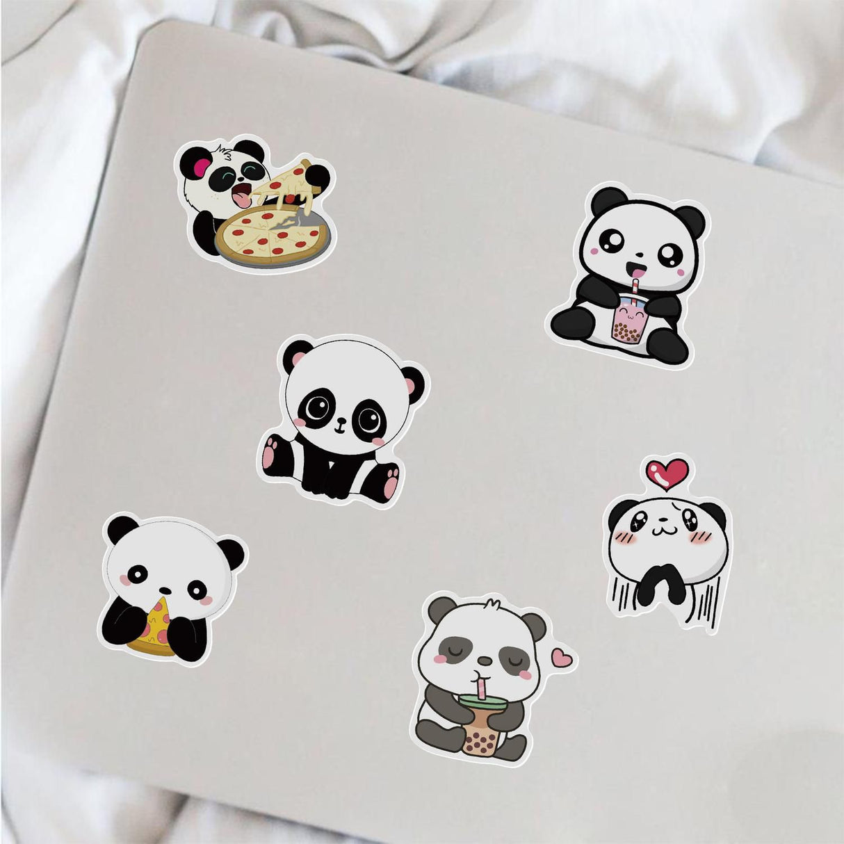 50pcs Graffiti Stickers Waterproof MultiColor Animal Design for Laptop Skate, Compatible with Panda
