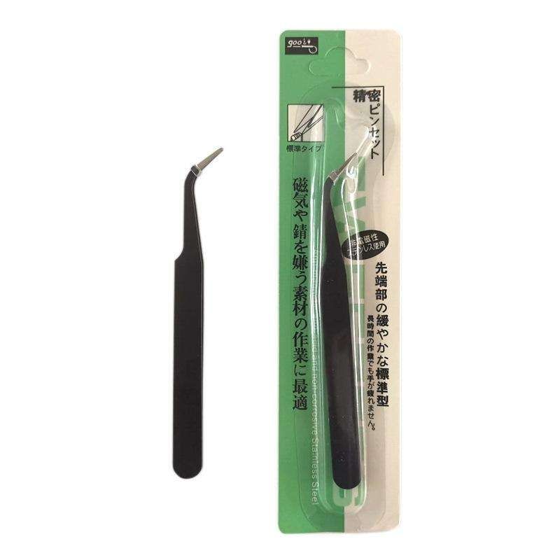 Black Tweezers for Nail Decorations and Eyelash Extensions