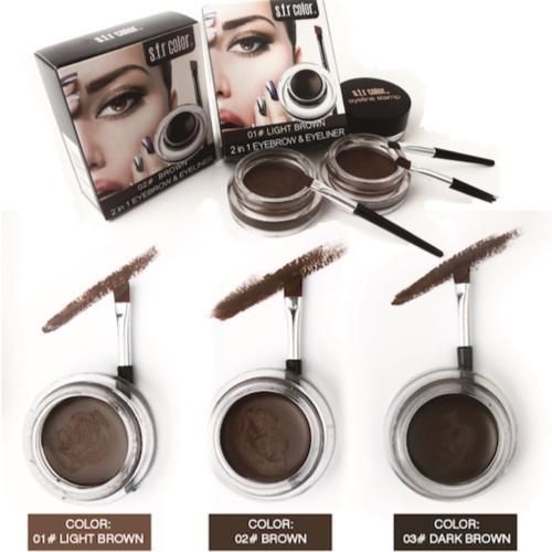 Eyebrow Pomade Dark Brown 2in1 Eyeliner