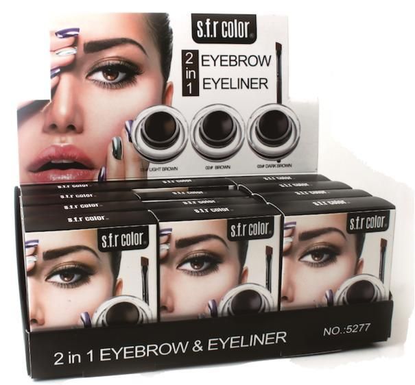 Eyebrow Pomade Dark Brown 2in1 Eyeliner