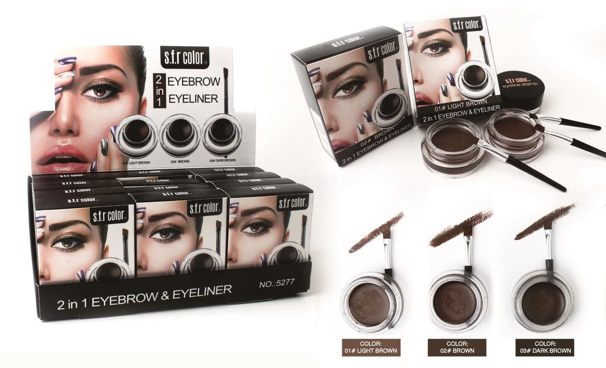 Eyebrow Pomade and Eyeliner 2in1 in Brown