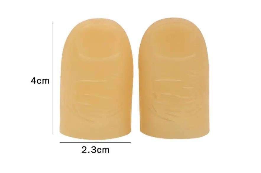 2pcs Magic Glow Thumb Lights for Party Tricks, Red