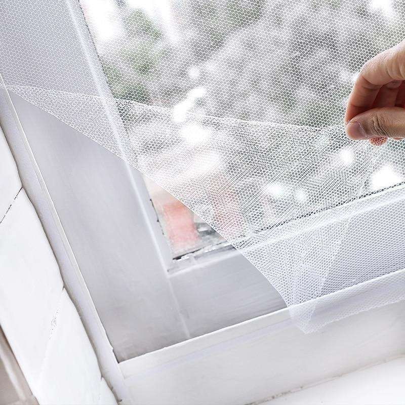 Mosquito Net White 130x150cm Cuttable, for Windows