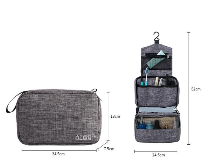 Hanging Toiletry Bag for Travel, Black