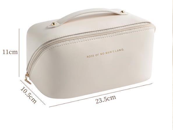 Black Spacious Toiletry Bag for Travel, Makeup Bag