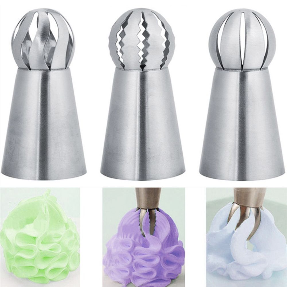 3pcs large liquor spouts stainless steel silver