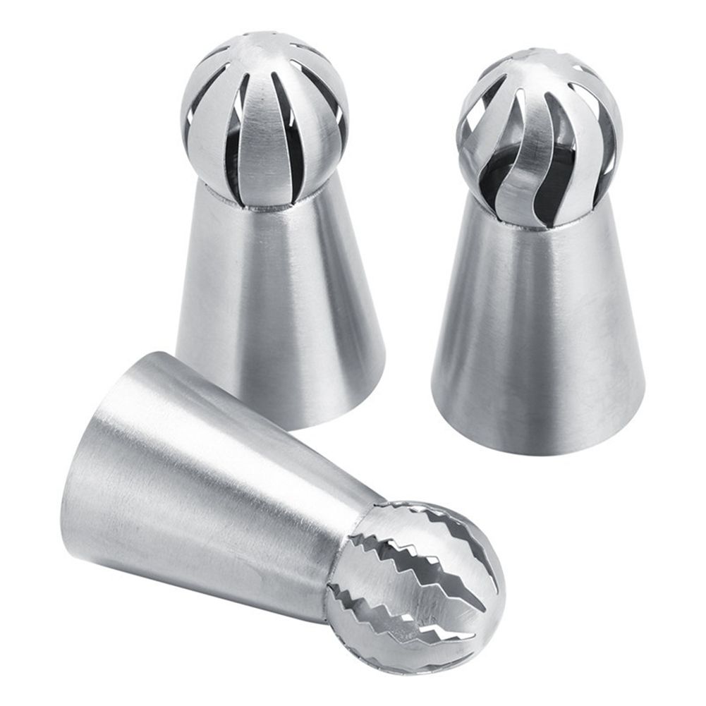 3pcs large liquor spouts stainless steel silver