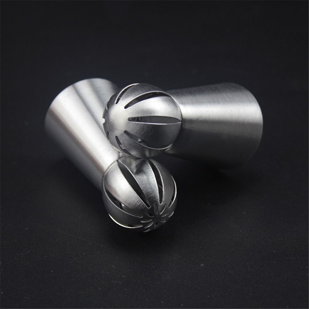 3pcs large liquor spouts stainless steel silver