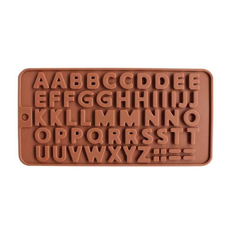 Alphabet Chocolate Mold, Letters Ice Mold, Praline Mold, Brown