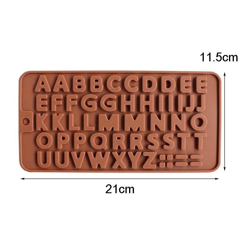 Alphabet Chocolate Mold, Letters Ice Mold, Praline Mold, Brown