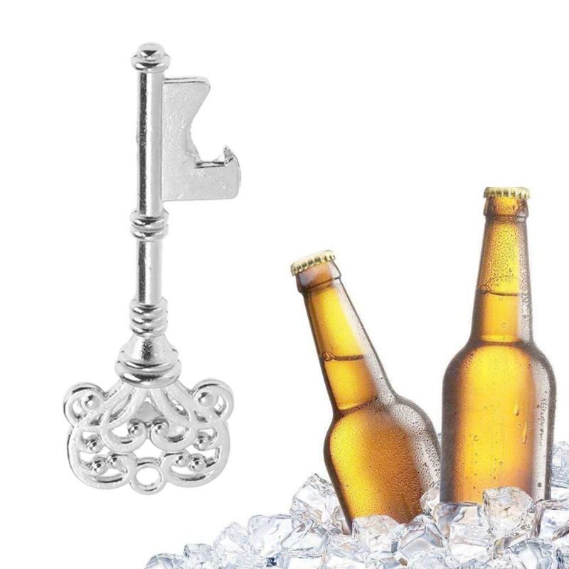 Vintage silver key bottle opener and cap opener