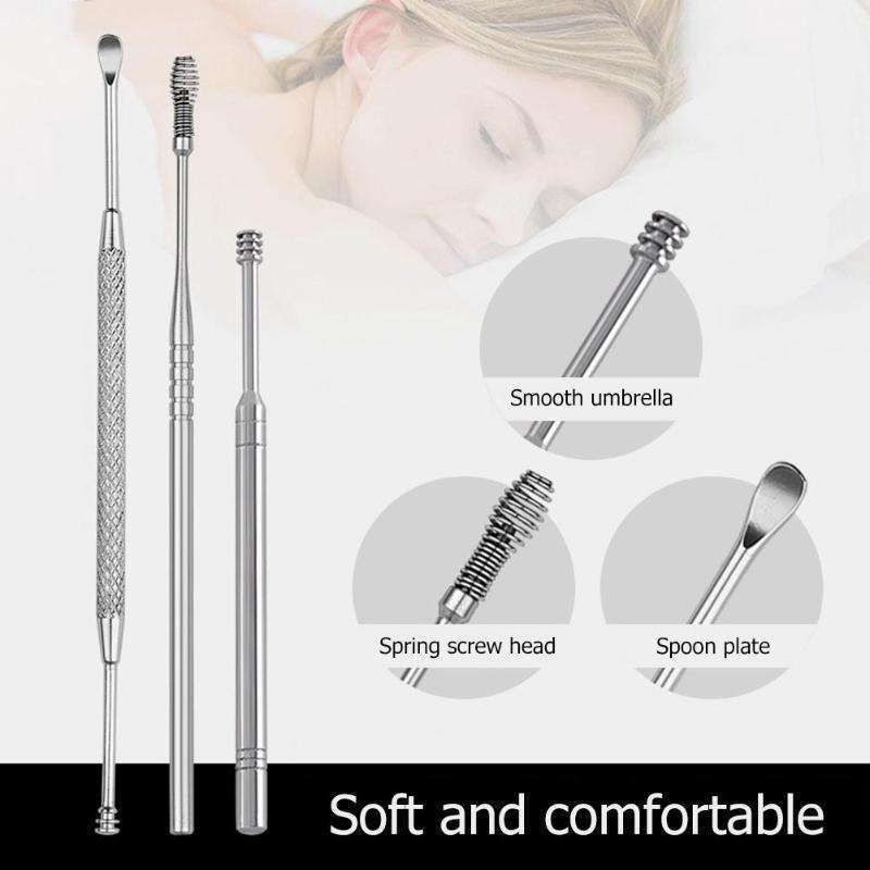 Earwax Removal Kit Stainless Steel Silver
