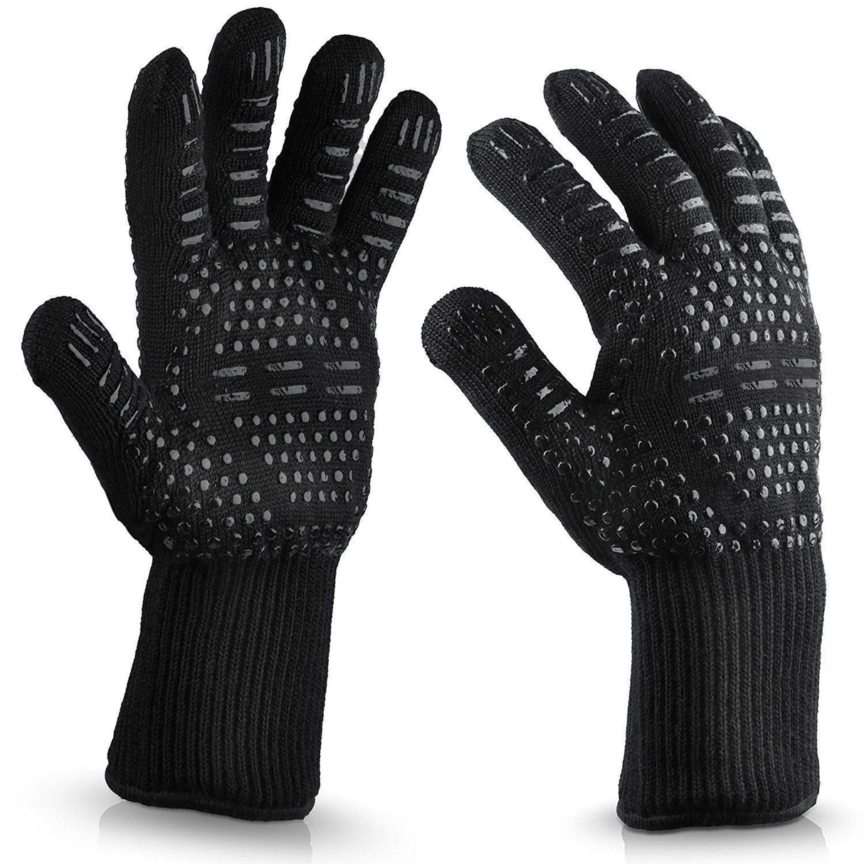 Grill mitt with super grip, Black
