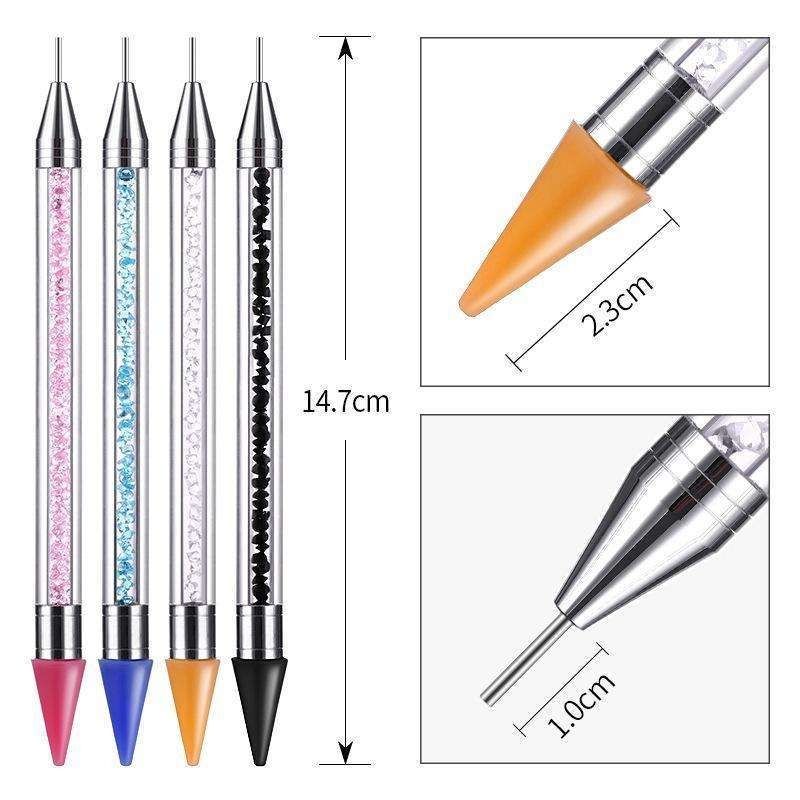 Rhinestone picker pen crystal picking tool black