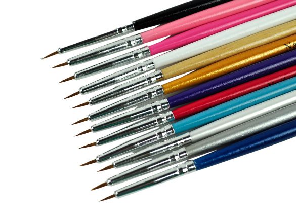 Nail brush for nail art, 1pc