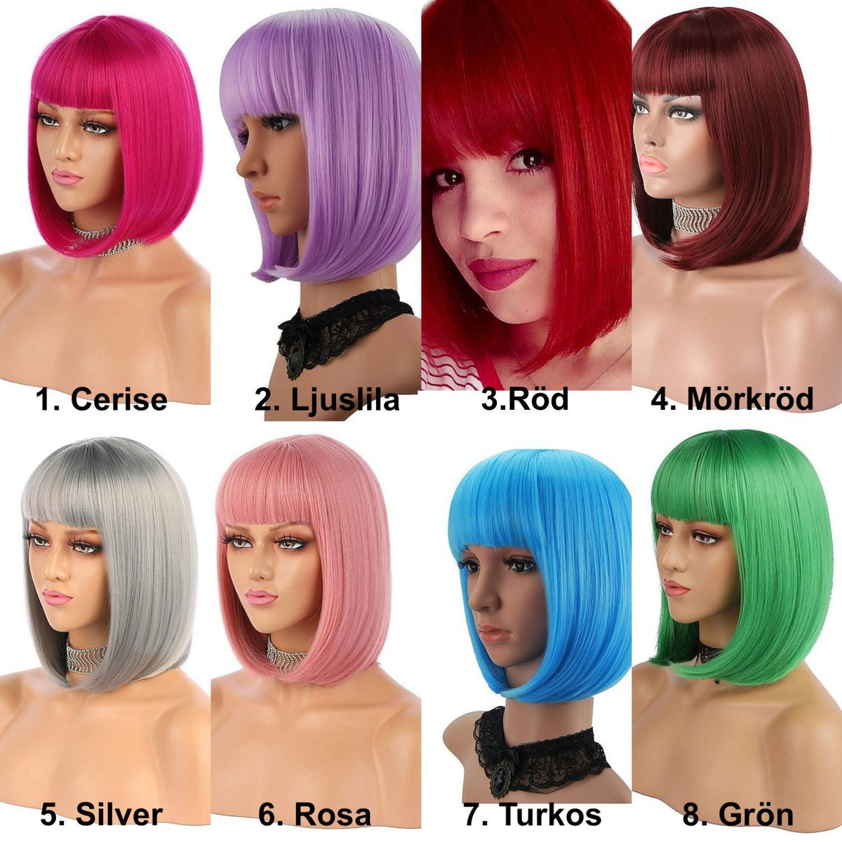 Brown Synthetic Wig for Party, Pride, Parades and Cosplay
