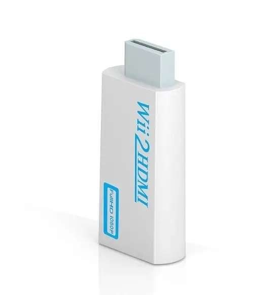 Wii to HDMI Adapter White, Compatible with Nintendo Wii Full HD 1080p