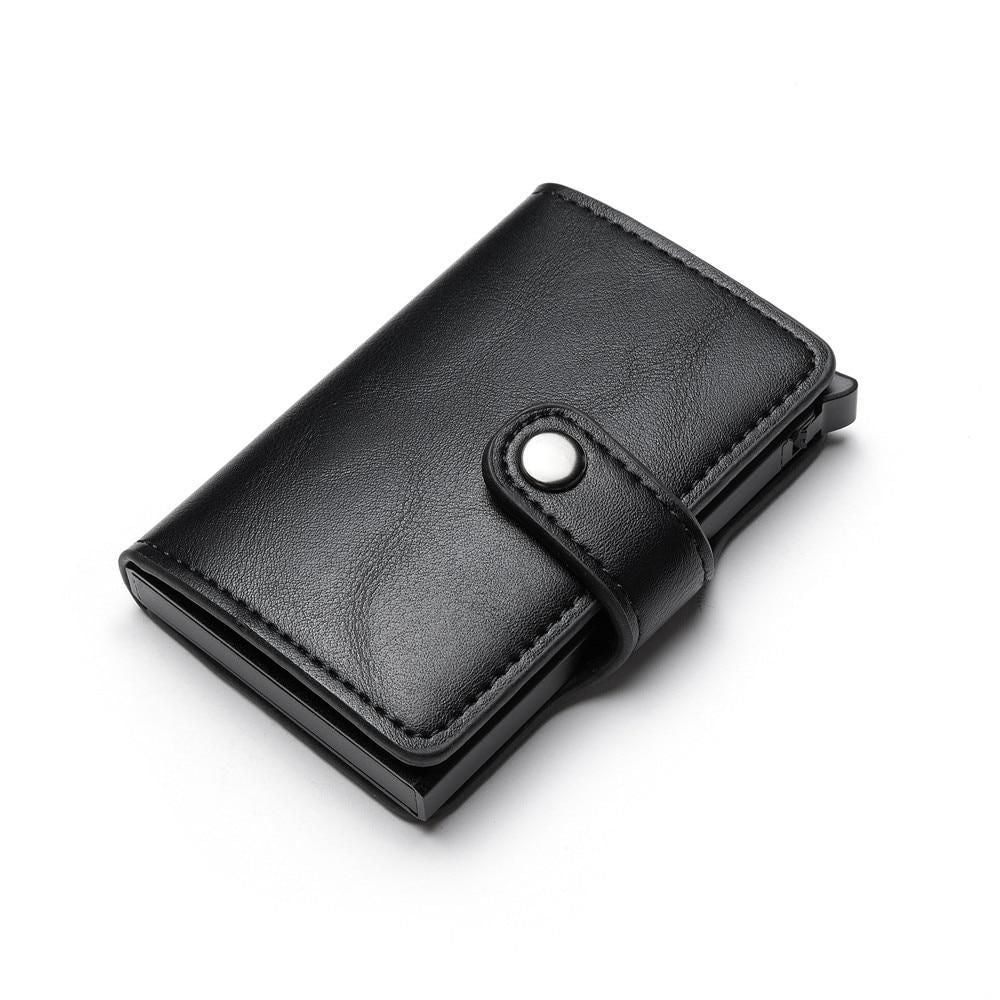 5 Cards Wallet Card Holder with RFID & NFC Protection, Dark blue