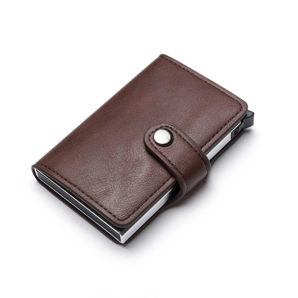 5 Cards Wallet Card Holder with RFID & NFC Protection, Dark blue