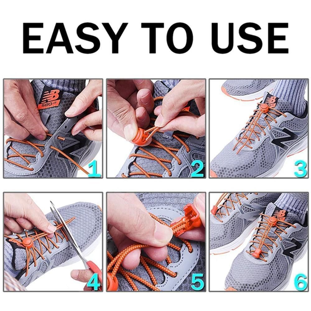 Red Shoes with Elastic Laces, 2-Pack