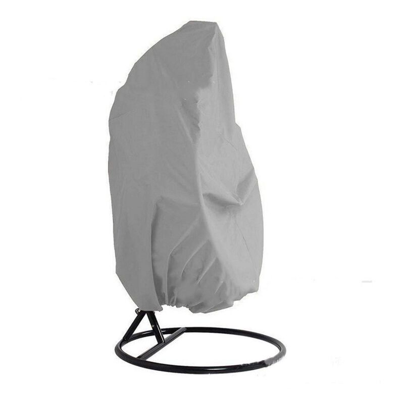 Hanging Chair Cover 210D Oxford Waterproof Windproof Anti UV Outdoor Egg Chair Cover Grey, 115 x 190cm