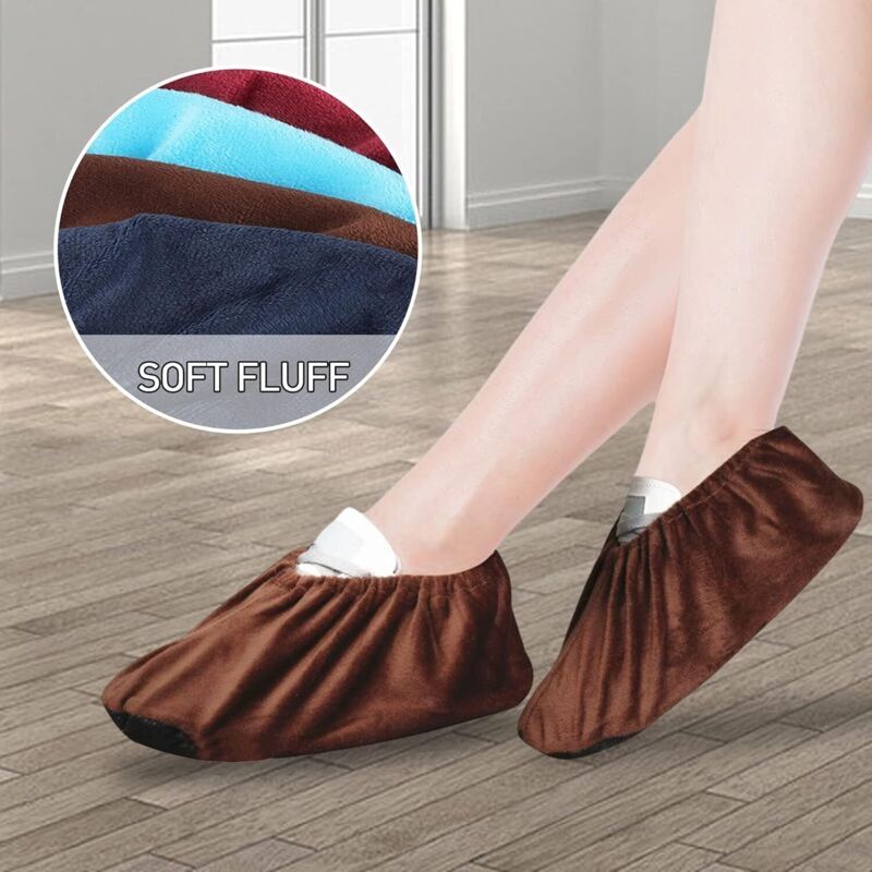 5 Pair Grey Adult Overshoe Covers, EU 37 to 43