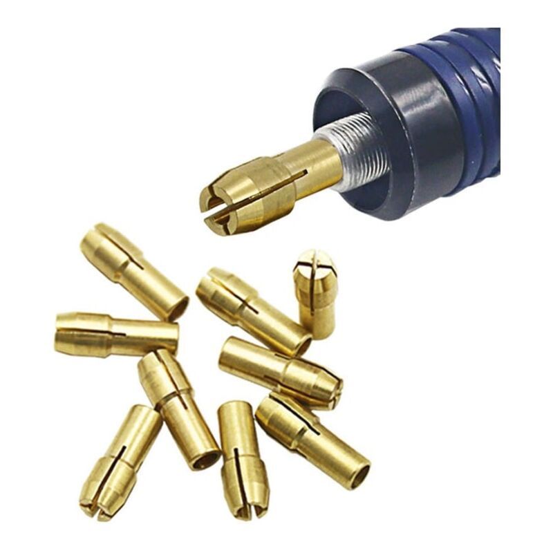 10 Pack Electric Grinder, 3 Jaw Brass Drill Chuck, 1.0mm