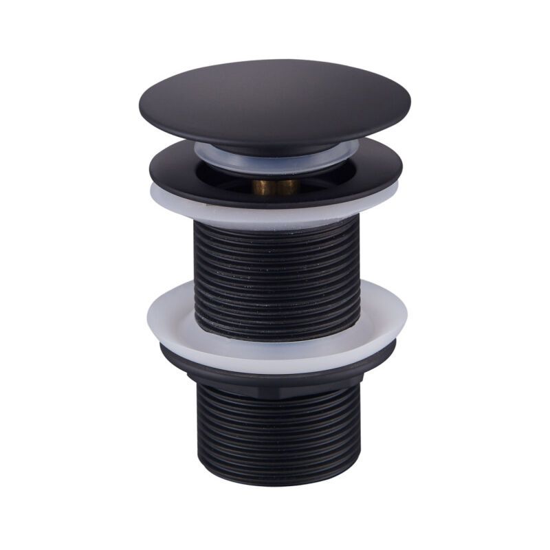 Pop up Drain, Pop up Drain Without Overflow, Universal Pop up Sink Drain, Sink Drain, Black Drain for Sink and Sink